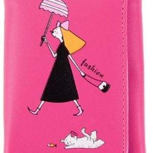Short Smooth PU Leather Money Purse ID Credit Card